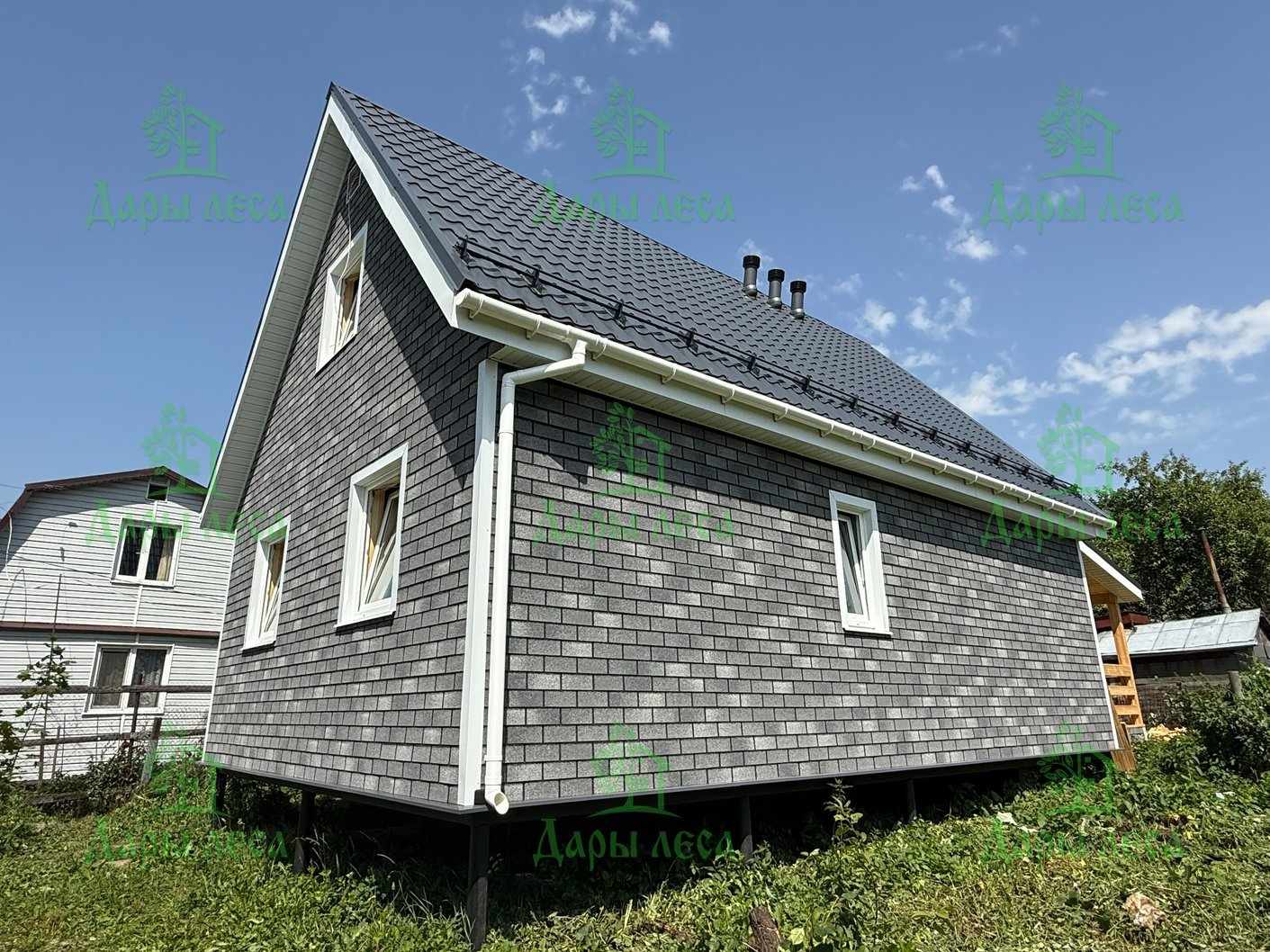 Классик 6х9 (Графит) с террасой 3х5